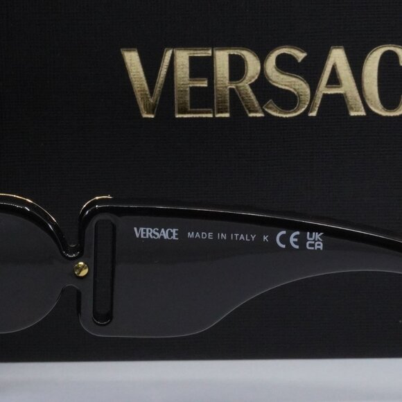 Versace VE4478U 108/87 Square Sunglasses - Havana/Dark Grey